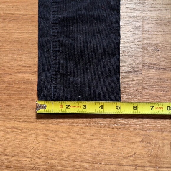 Uniqlo Corduroy Pants Womens Small 26-27 Black Skinny Leg Drawstring Jegging - Picture 9 of 10